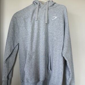 Gymshark Heather Gray Hoodie with Logo